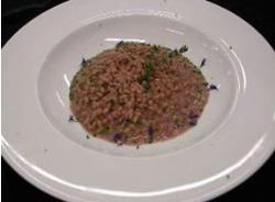 Gersterisotto mit Rotwein und Kr&auml;utern